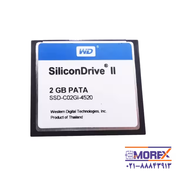 CF کارت وسترن دیجیتال | WESTERN DIGITAL مدل SSD-C02GI-4520 با ظرفیت 2GB