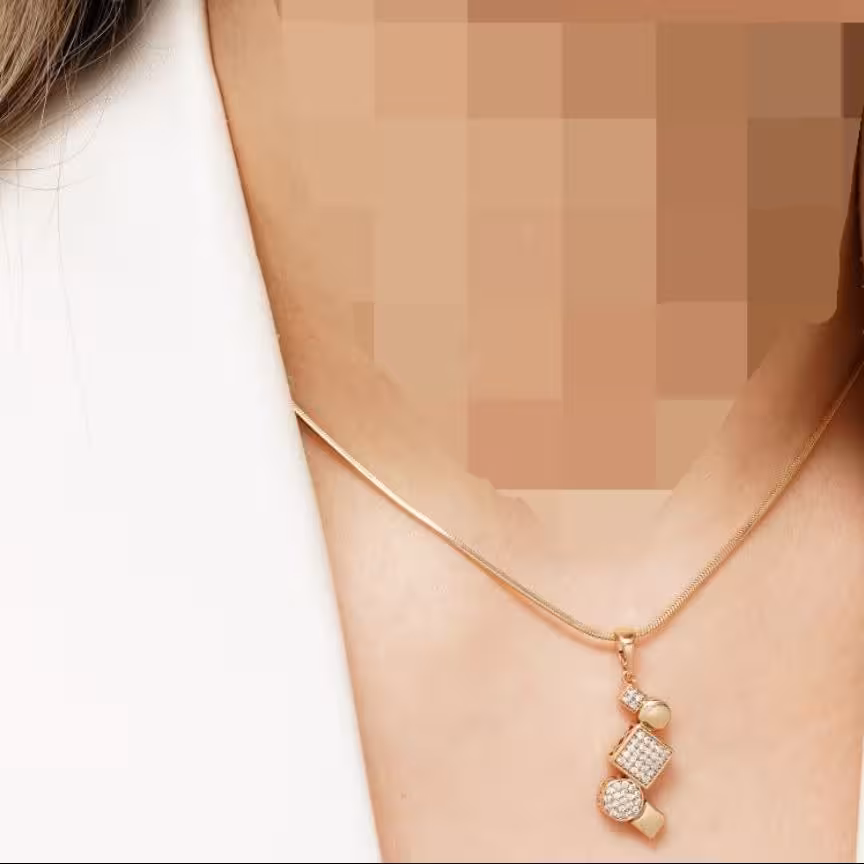 نیم ست پلاک و گوشواره ژوپینگ