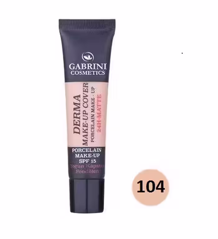 کرم پودر گابرینی مدل Derma شماره 104