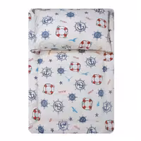 آدلی ست تشک و بالشت نوزاد طرح سکان و حلقه