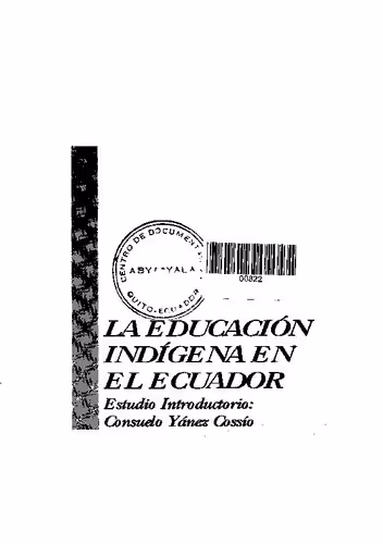خرید و دانلود نسخه کامل کتاب La educación indígena en el Ecuador