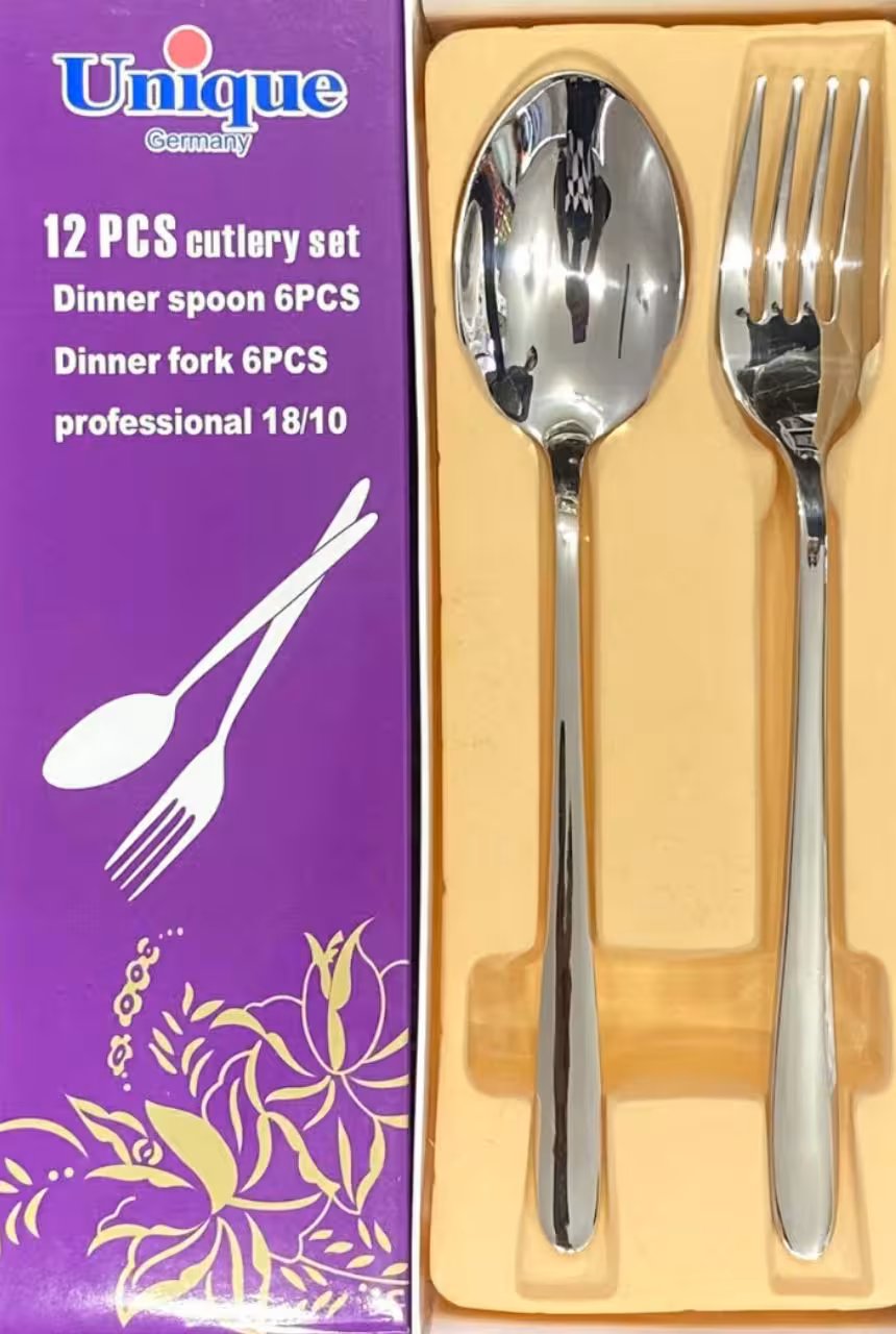 قاشق و چنگال مارک یونیک مدل yar-28