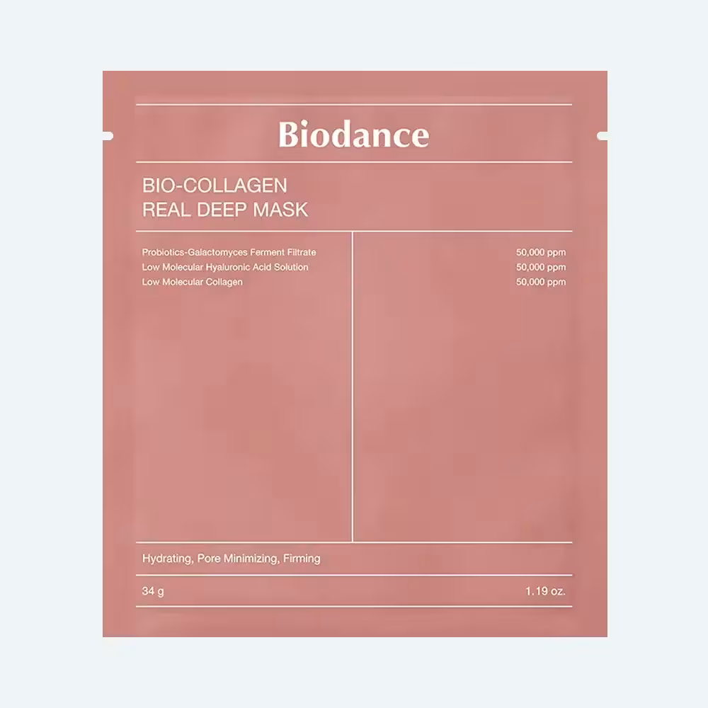 بایودنس ماسک ورقه ای صورتی(کلاژن) Biodance