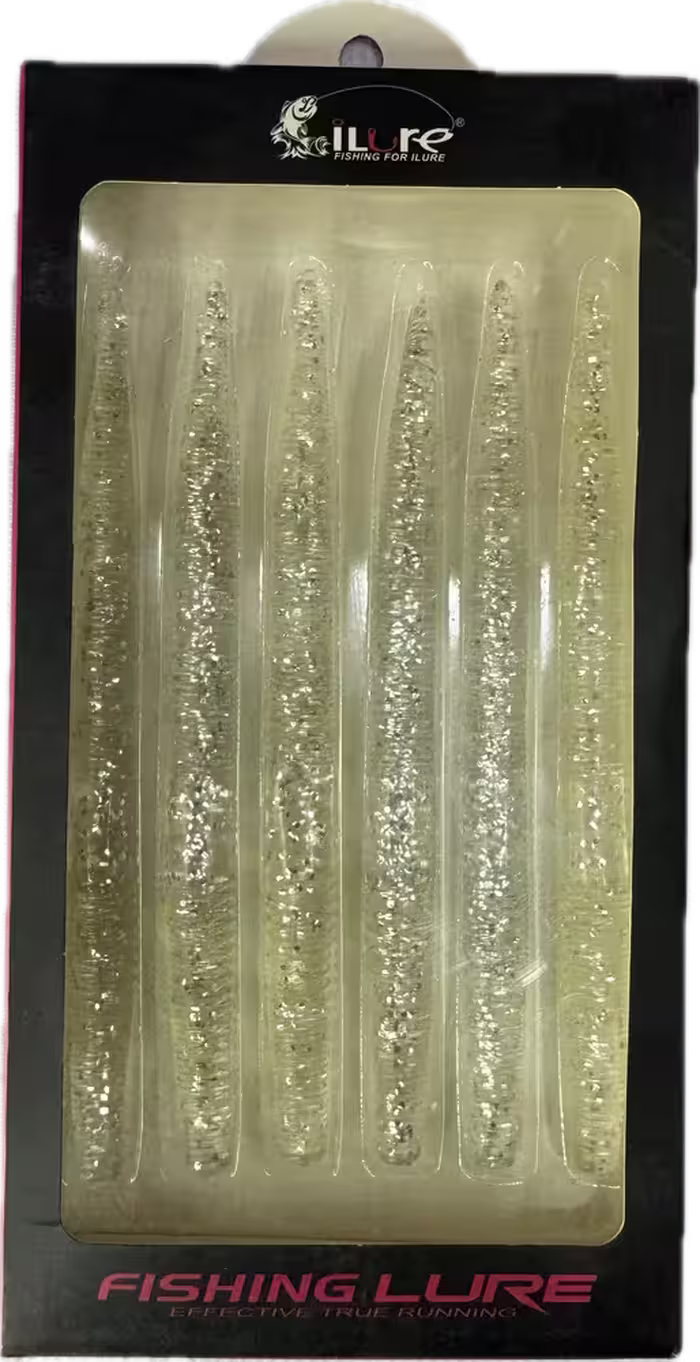 طعمه ماهیگیری کرم مصنوعی ژله ای جیکخور رنگ سفید ilure