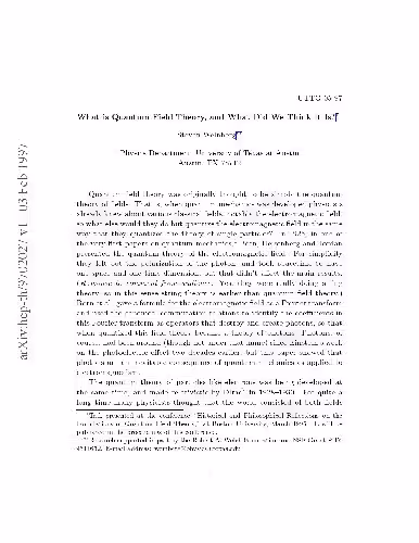 خرید و دانلود نسخه کامل کتاب What is Quantum Field Theory, and What Did We Think It Is