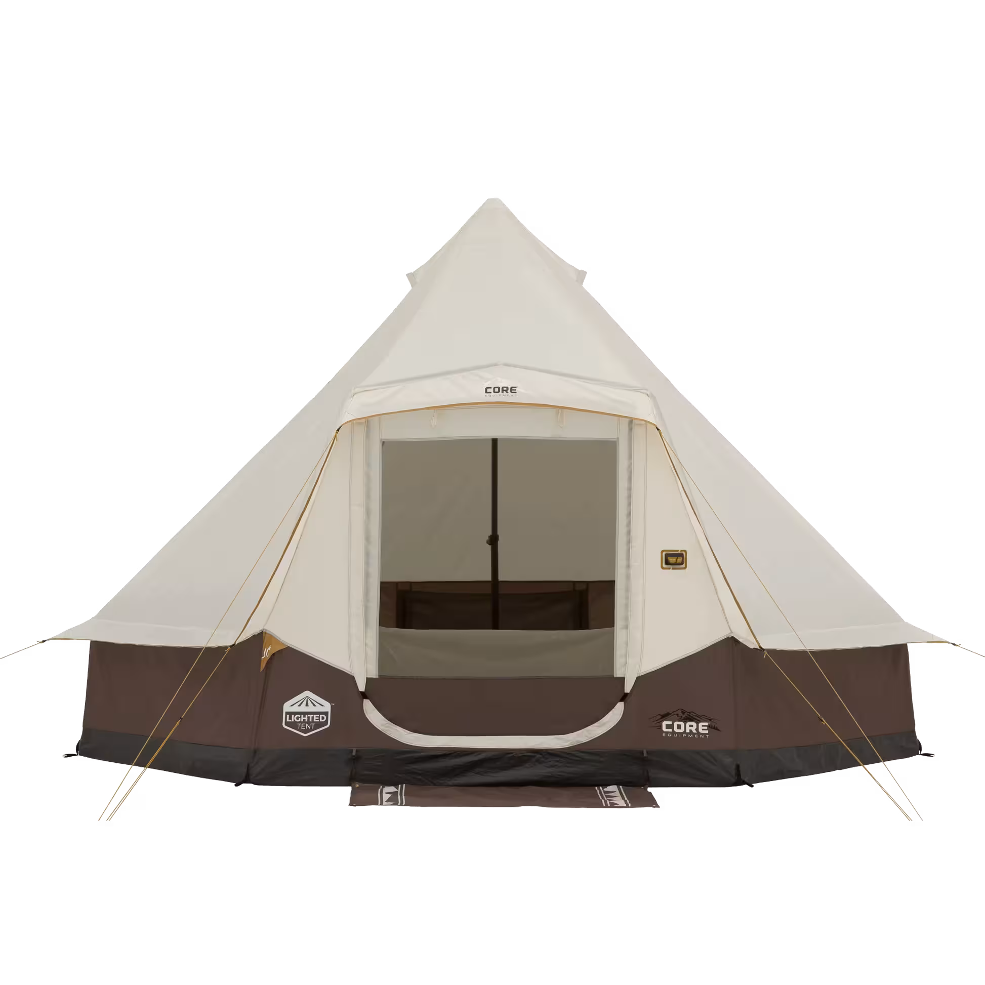 چادر سرخپوستی کمپینگ 6 نفره چراغ دار Bell Tent