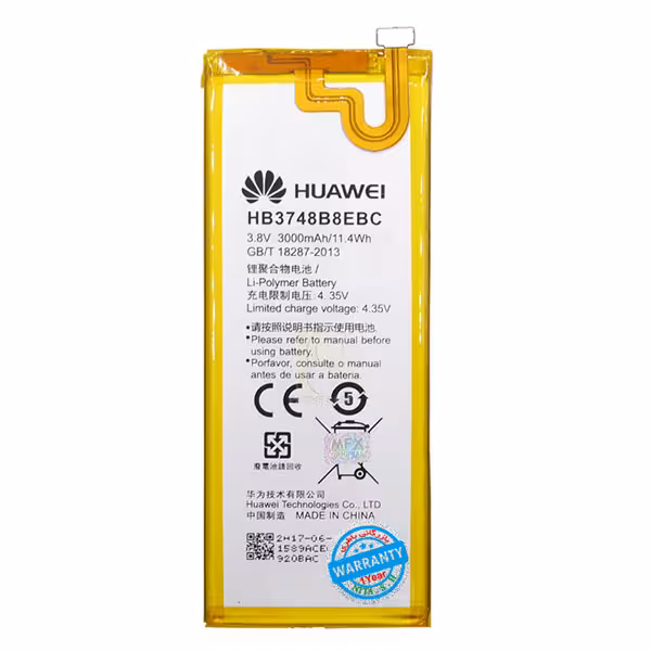 باتری اصلی گوشی هواوی Ascend G7 مدل HB3748B8EBC