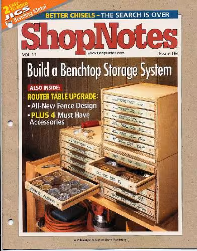خرید و دانلود نسخه کامل کتاب Woodworking Shopnotes 069 - Bench Top Storage System