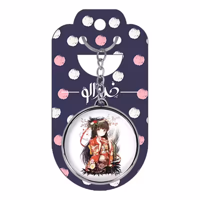 جاکلیدی خندالو طرح دختر انیمه ای مدل دوطرفه کد 1807718081