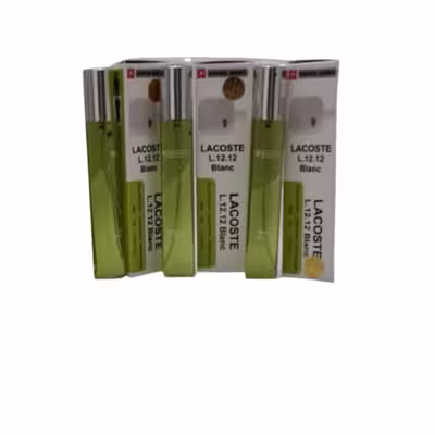 عطر جیبی مردانه سوییس آرمی مدل Lacoste L 12 12 Blanc حجم 35 میلی لیتر مجموعه 3 عددی