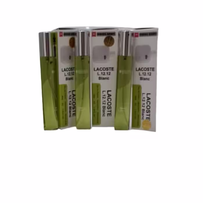 عطر جیبی مردانه سوییس آرمی مدل Lacoste L 12 12 Blanc حجم 35 میلی لیتر مجموعه 3 عددی