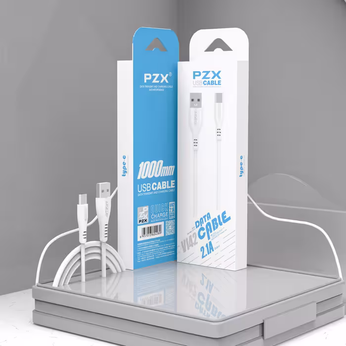کابل تبدیل USB به usb-C پی زد ایکس مدل V142 طول 1 متر