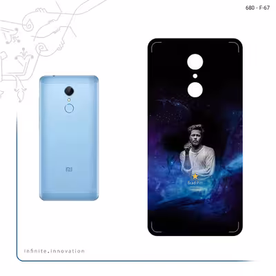 برچسب پوششی ماهوت مدل Brad Pitt مناسب برای گوشی موبایل شیائومی REDMI 5