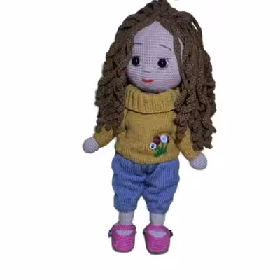 عروسک بافتنی مدل وانیا اسپورت