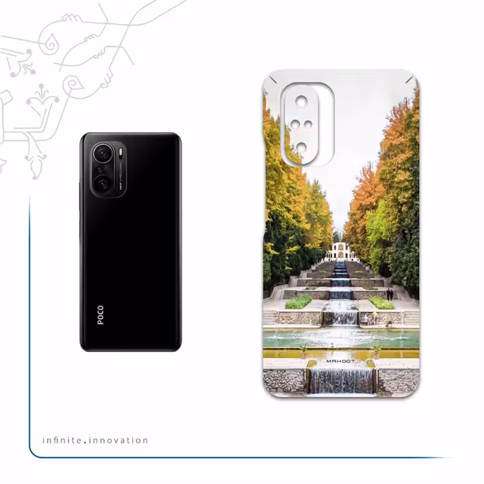 برچسب پوششی ماهوت مدل SHAHZADEH-Garden مناسب برای گوشی موبایل شیائومی Poco F3 5G