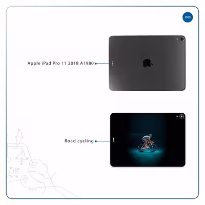 برچسب پوششی ماهوت مدل Road cycling مناسب برای تبلت اپل iPad Pro 11 2018 A1980