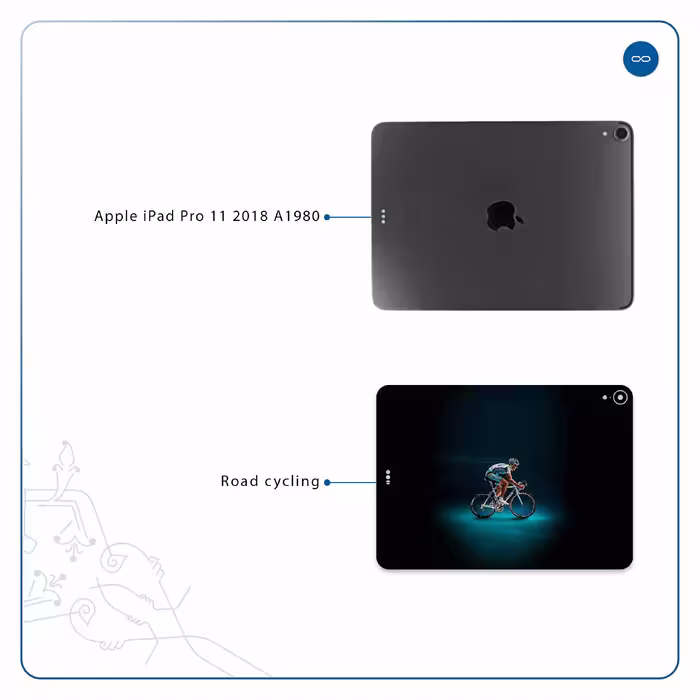برچسب پوششی ماهوت مدل Road cycling مناسب برای تبلت اپل iPad Pro 11 2018 A1980
