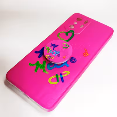 کاور کینگ پاور مدل Heart مناسب برای گوشی موبایل شیائومی Poco X3 Gt به همراه پاپ سوکت