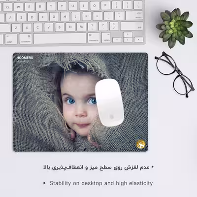 ماوس پد هومرو طرح دختر ناز مدل A1547-1