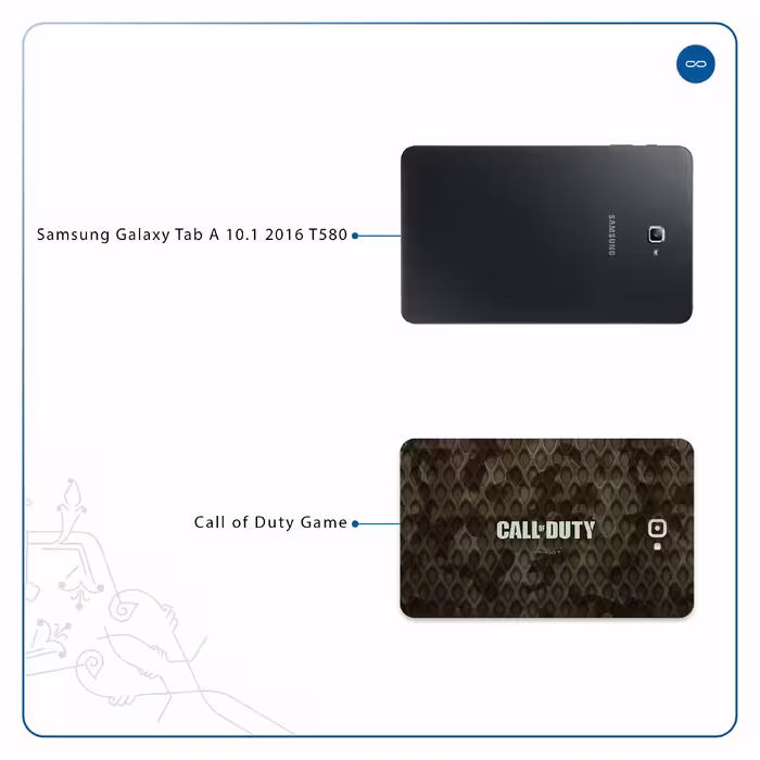 برچسب پوششی ماهوت مدل Call-of-Duty-Game مناسب برای تبلت سامسونگ Galaxy Tab A 10.1 2016 T580
