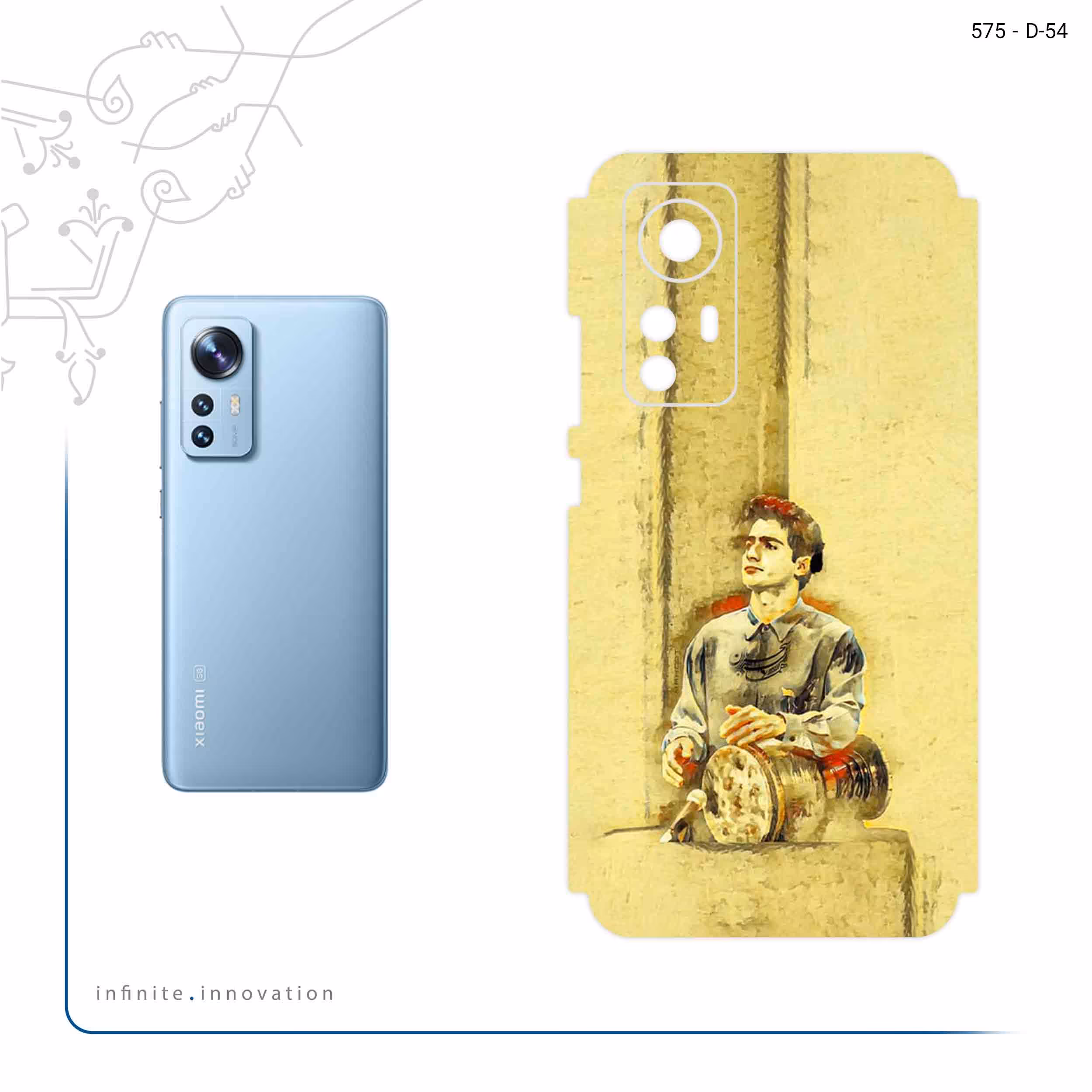 برچسب پوششی ماهوت مدل Homayoun Shajarian مناسب برای گوشی موبایل شیائومی 12X