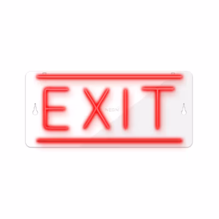 چراغ دیواری نئون دیزاین طرح Exit