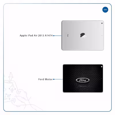 برچسب پوششی ماهوت مدل Ford Motor مناسب برای تبلت اپل iPad Air 2013 A1474