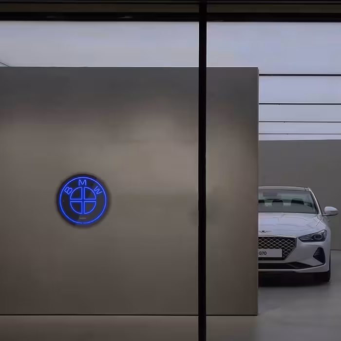 چراغ دیواری نئون دیزاین طرح Bmw-BL_BL 