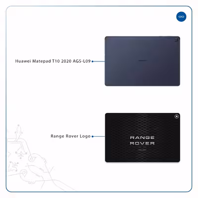 برچسب پوششی ماهوت مدل Range-Rover-Logo مناسب برای تبلت هوآوی Matepad T10 2020 AGS-L09