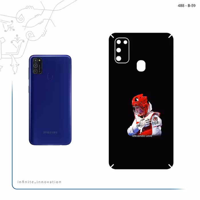 برچسب پوششی ماهوت مدل Tekvando مناسب برای گوشی موبایل سامسونگ Galaxy M21