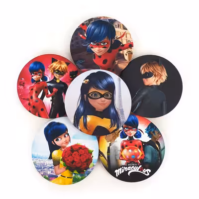 پیکسل خندالو طرح دختر کفشدوزکی کد 217B مجموعه 6 عددی