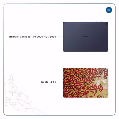 برچسب پوششی ماهوت مدل Nastaliq-6 مناسب برای تبلت هوآوی Matepad T10 2020 AGS-L09