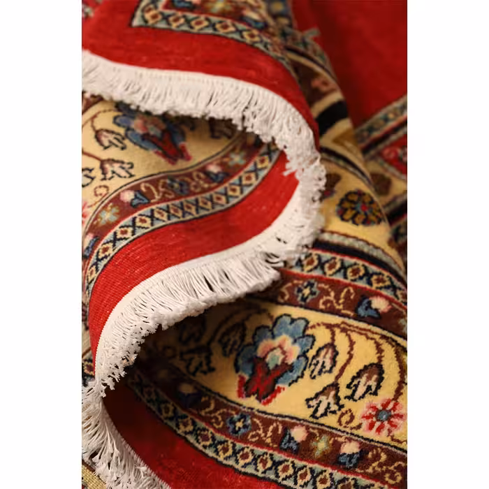 فرش دستباف سه متری مدل کف ساده کد 4103305