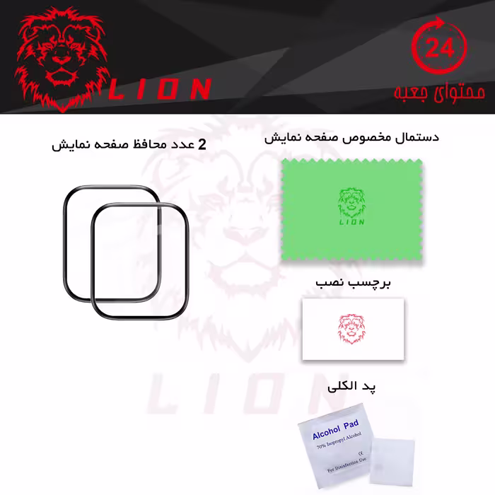 محافظ صفحه نمایش لاین مدل RT007 مناسب برای ساعت هوشمند آمازفیت Bip U بسته دو عددی