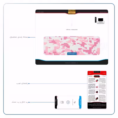 برچسب پوششی ماهوت مدل Army-Pink-pixel مناسب برای تبلت سامسونگ Galaxy Tab S4 10.5 2018 T830
