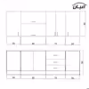  کابینت آشپزخانه اعیان مدل FH CG12 مجموعه 8عددی