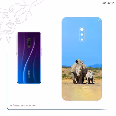 برچسب پوششی ماهوت مدل Rhino مناسب برای گوشی موبایل اپو Realme X
