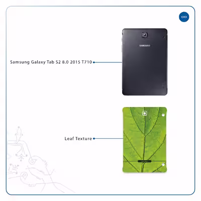 برچسب پوششی ماهوت مدل Leaf-Texture مناسب برای تبلت سامسونگ Galaxy Tab S2 8.0 2015 T710