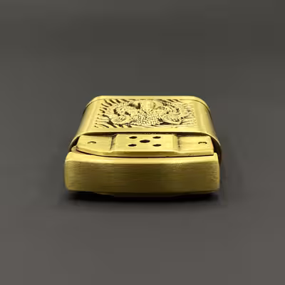 فندک مدل کلاسیک طرح شیر کد DKD-851