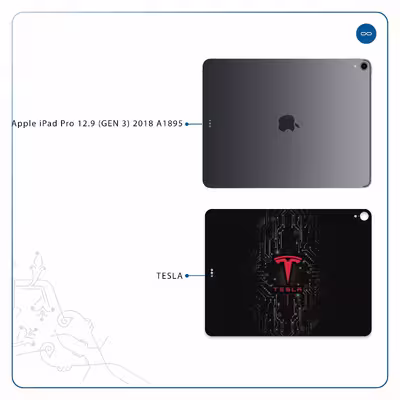 برچسب پوششی ماهوت مدل TESLA مناسب برای تبلت اپل iPad Pro 12.9 (GEN 3) 2018 A1895