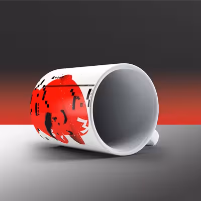 ماگ رجز مرچ طرح گرافیکی ماریو قارچ خور مدل M810