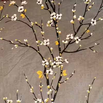 سرویس ملحفه مدل شکوفه کلاسیک یک نفره دو تکه
