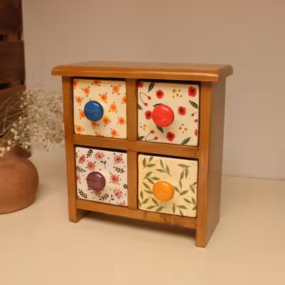 جاادویه 4 پارچه مدل چوبی و سرامیکی کد 04-01