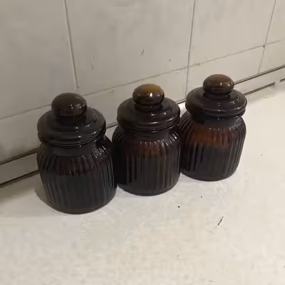 بانکه مدل صدف شیشه مجموعه 3 عددی