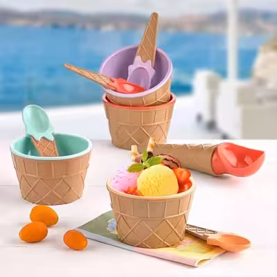 بستنی خوری مدل میراکل بسته 2 عددی