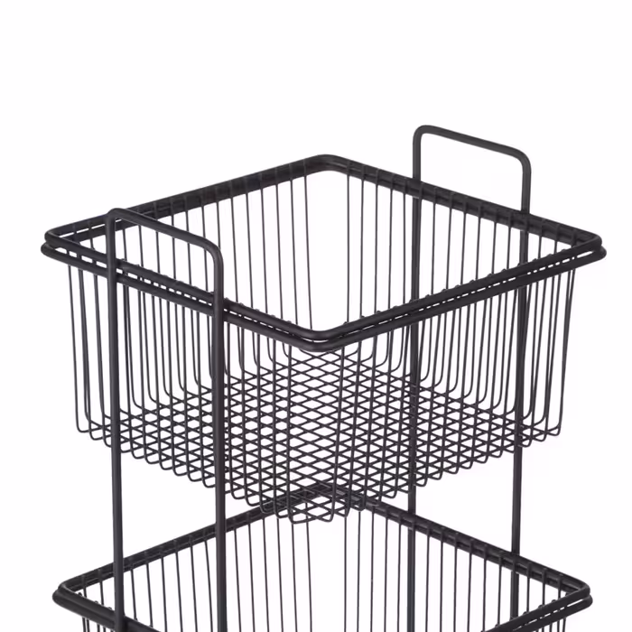 سبد سیب زمینی و پیاز والرین مدل سه طبقه مربعی 3S