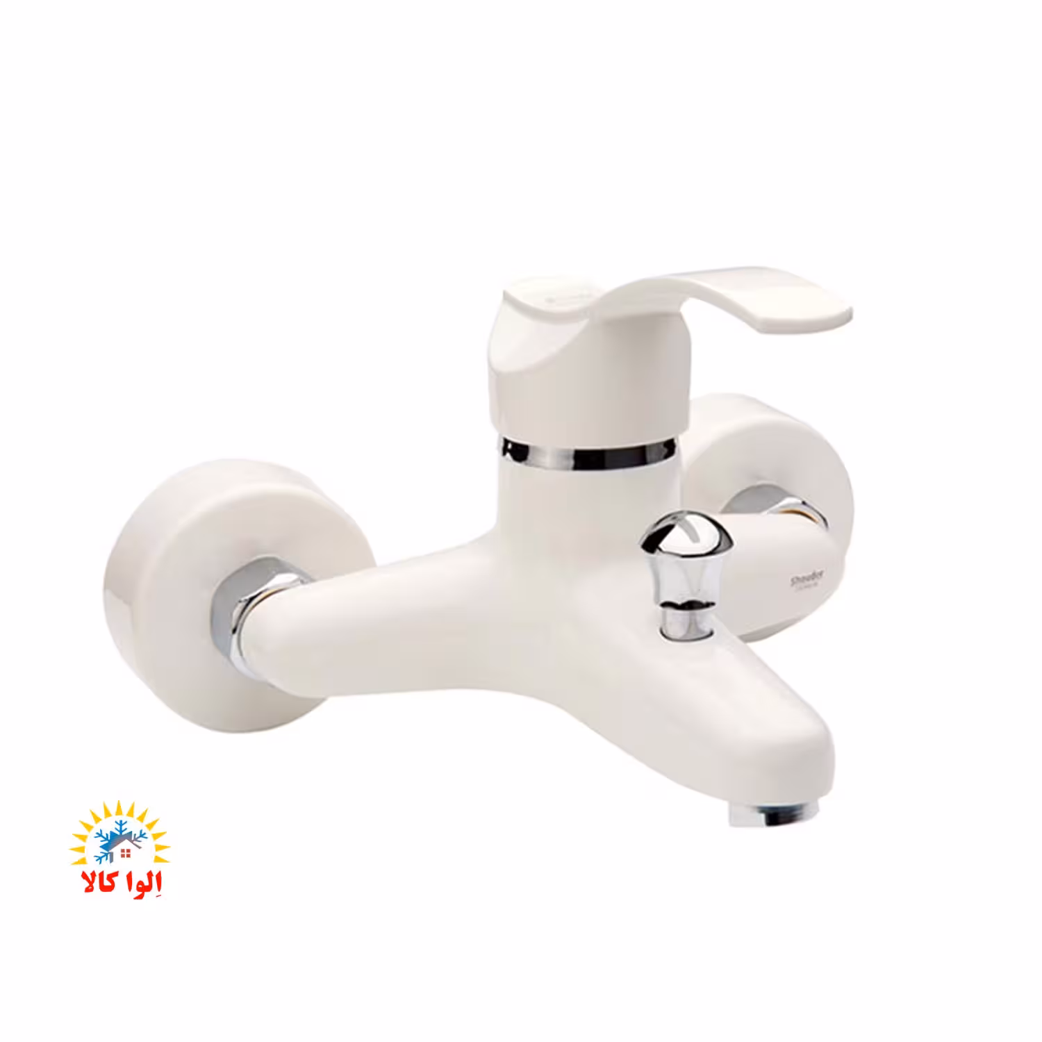 شیر حمام شودر مدل اپال شیری کروم