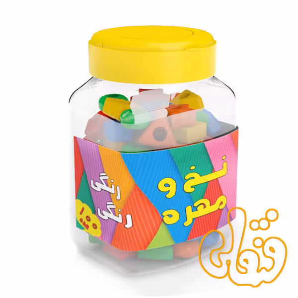 نخ و مهره رنگی رنگی 100 تایی
