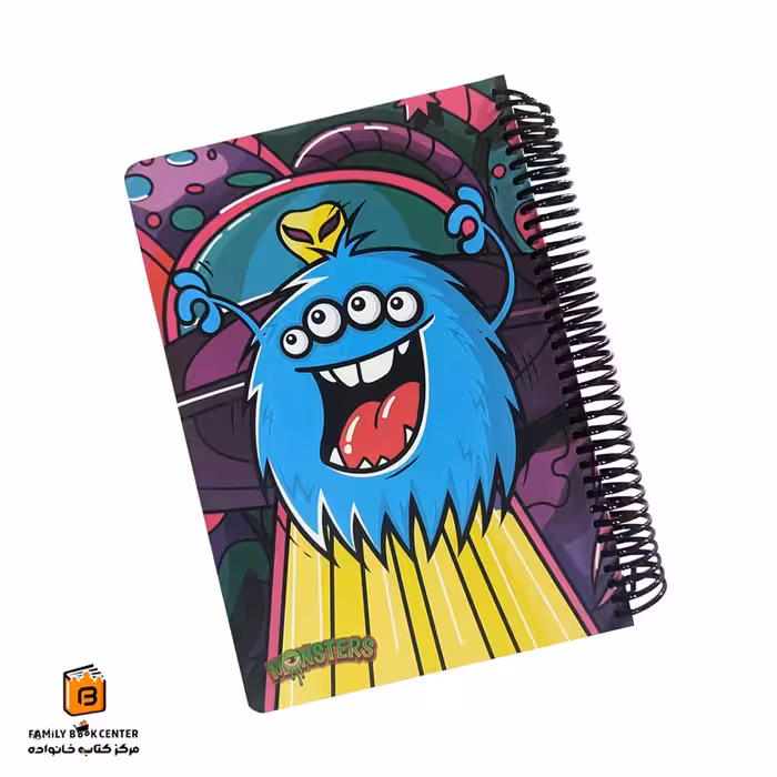 دفتر خط دار 100 برگ طرح مانستر لانگو (Lango)