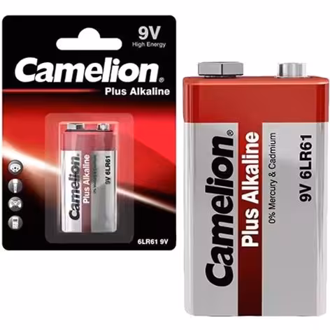 باتری کتابی 9ولت کملیون کارتی مدل Plus Alkaline